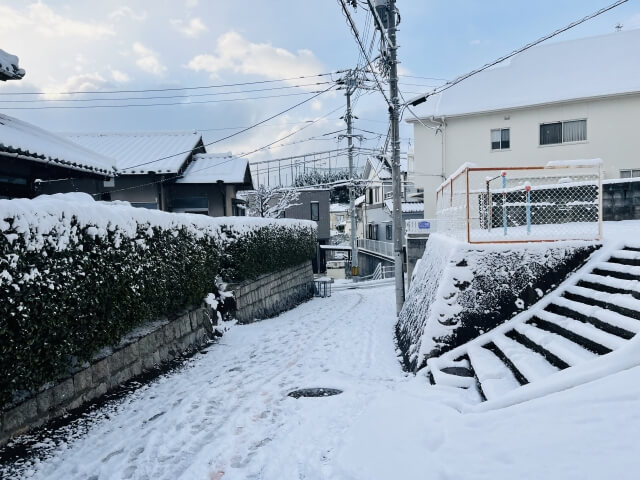 積雪地域の解体工事の注意点１