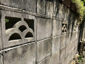 倉敷市でブロック塀撤去