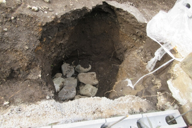 倉敷の解体と井戸埋め戻し手順