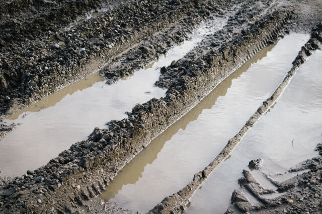 倉敷の解体工事の雨の日対策