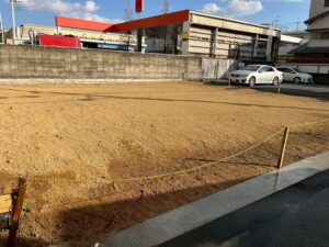 周辺施設に配慮した木造住宅解体の整地完了