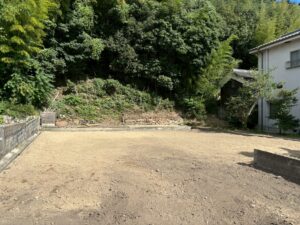 岡山市中区で木造平屋住宅と外構を撤去し整地した施工後の様子