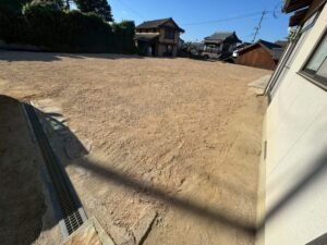 総社市の庭付き住宅65坪の解体後更地の図